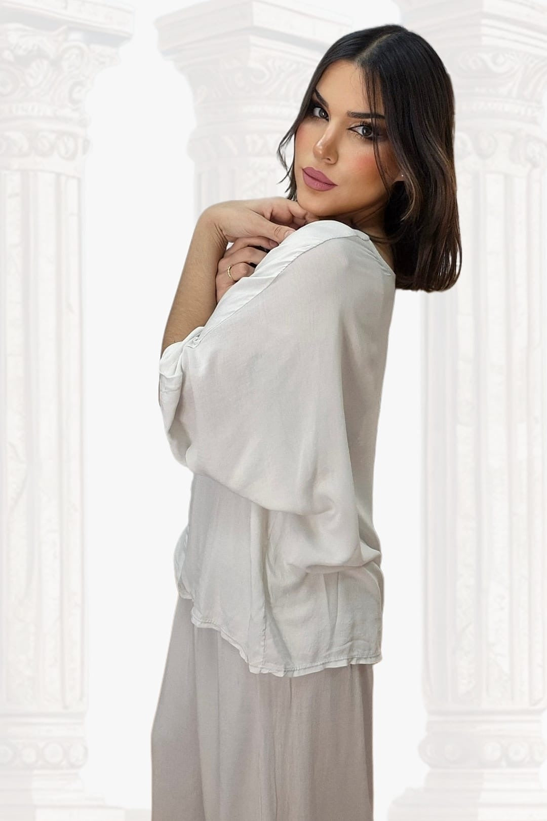 Bluson FLuido Oversize Beige