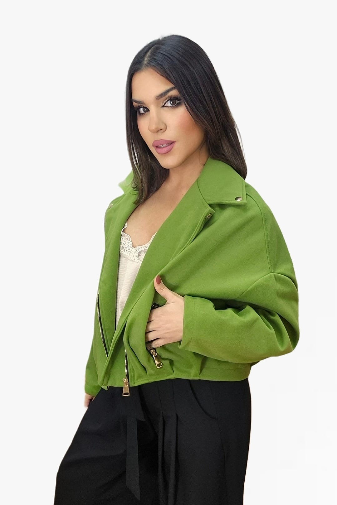 Bomber Pinzas Verde