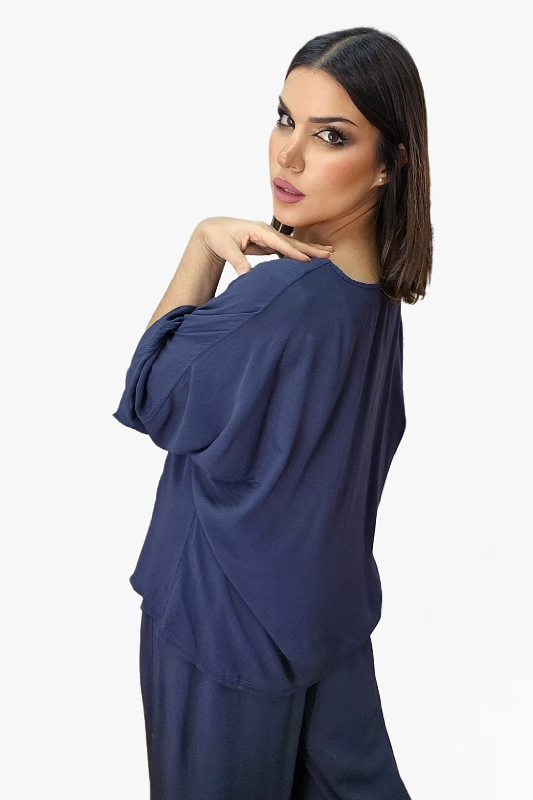 Bluson FLuido Oversize Azul
