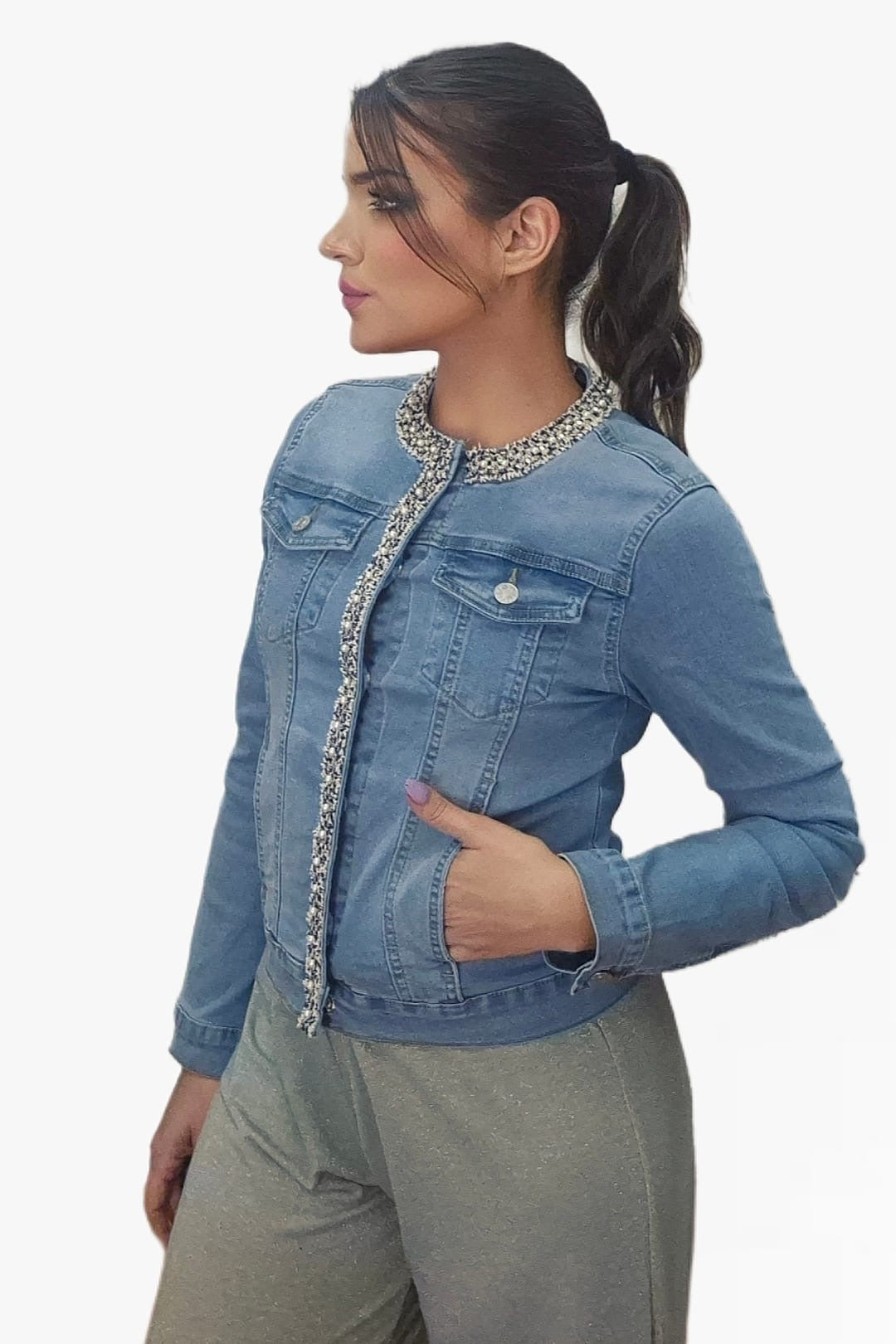Vaquera Perlada Ribete