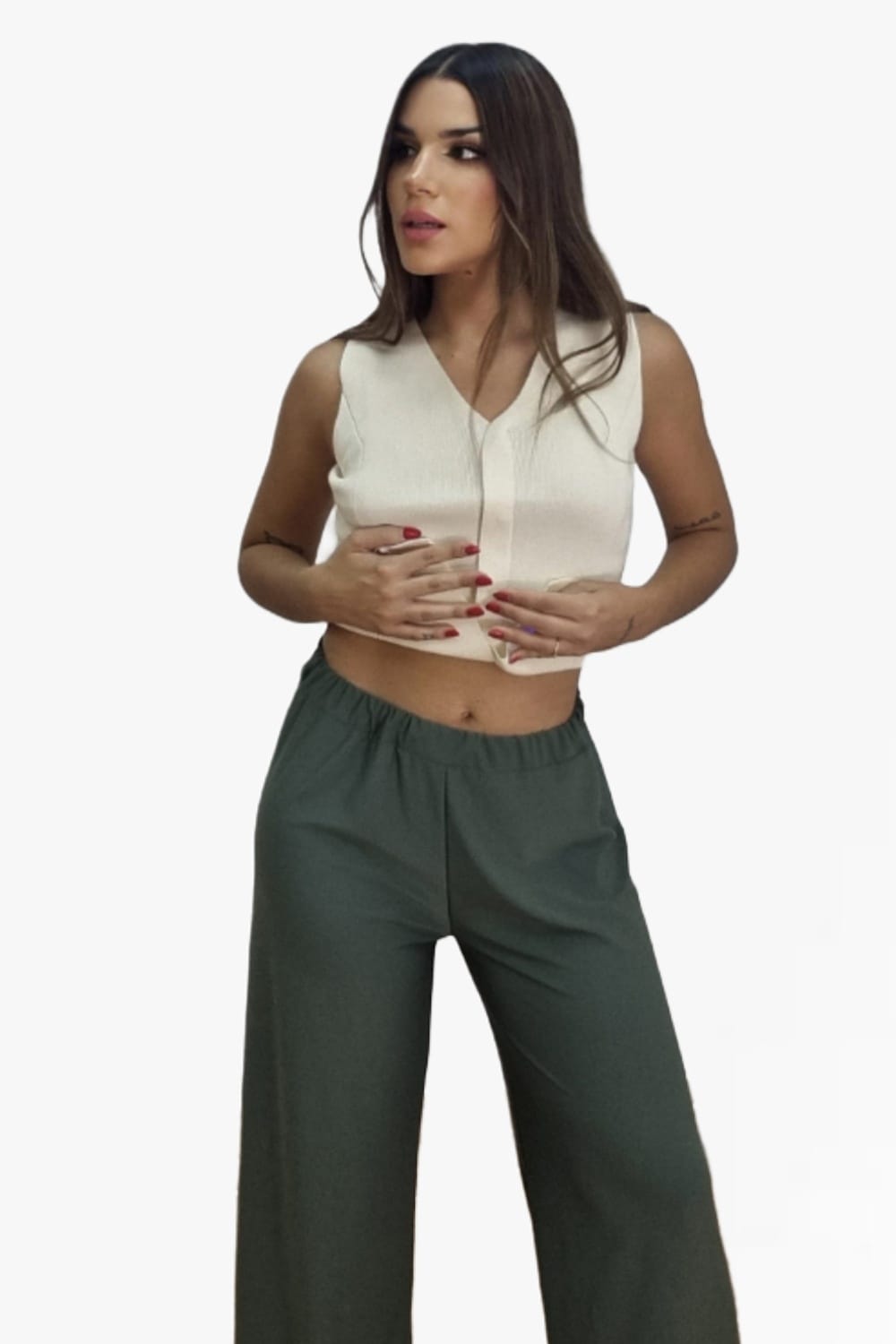 Pantalon Licra Liso Verde