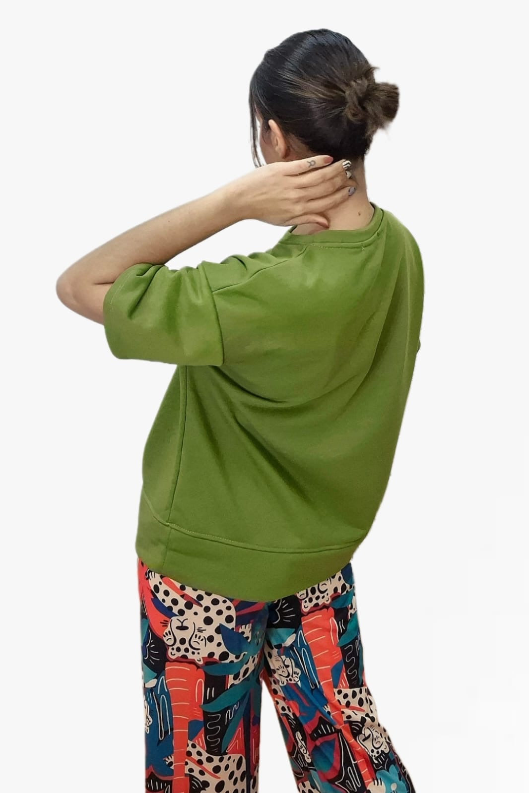 Camiseta Koker Bordado Verde