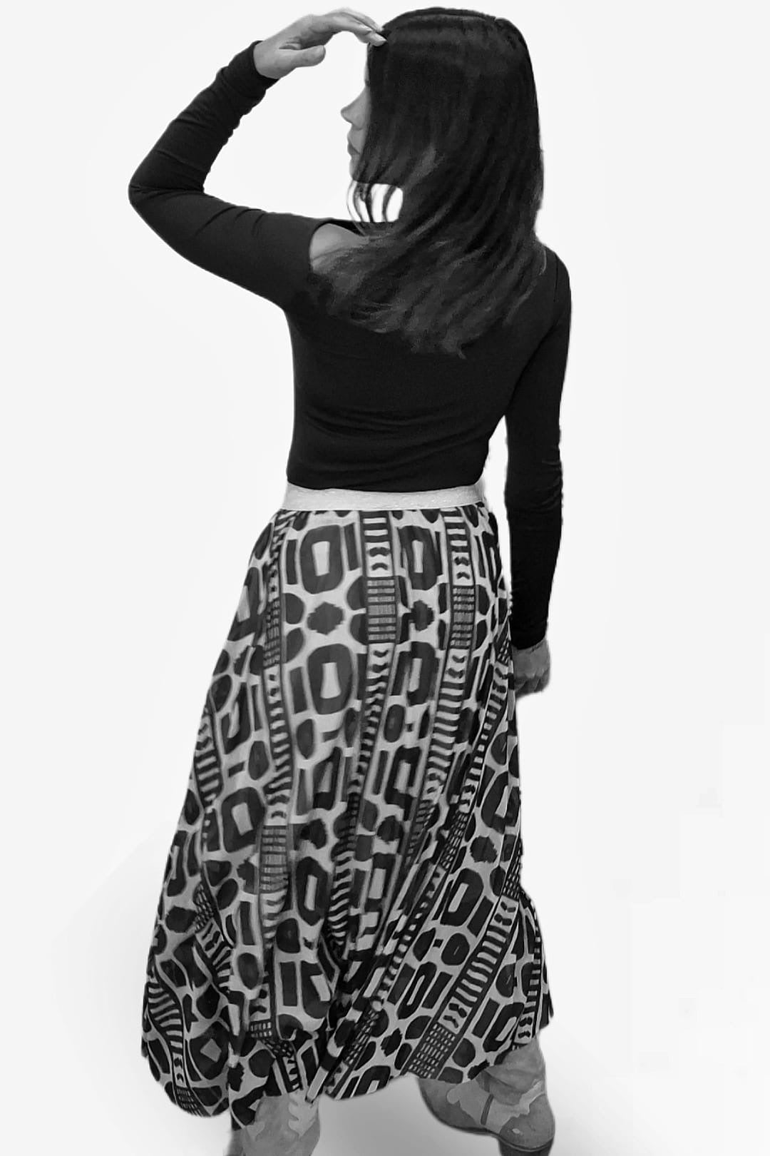 Falda Tul Maya Verde