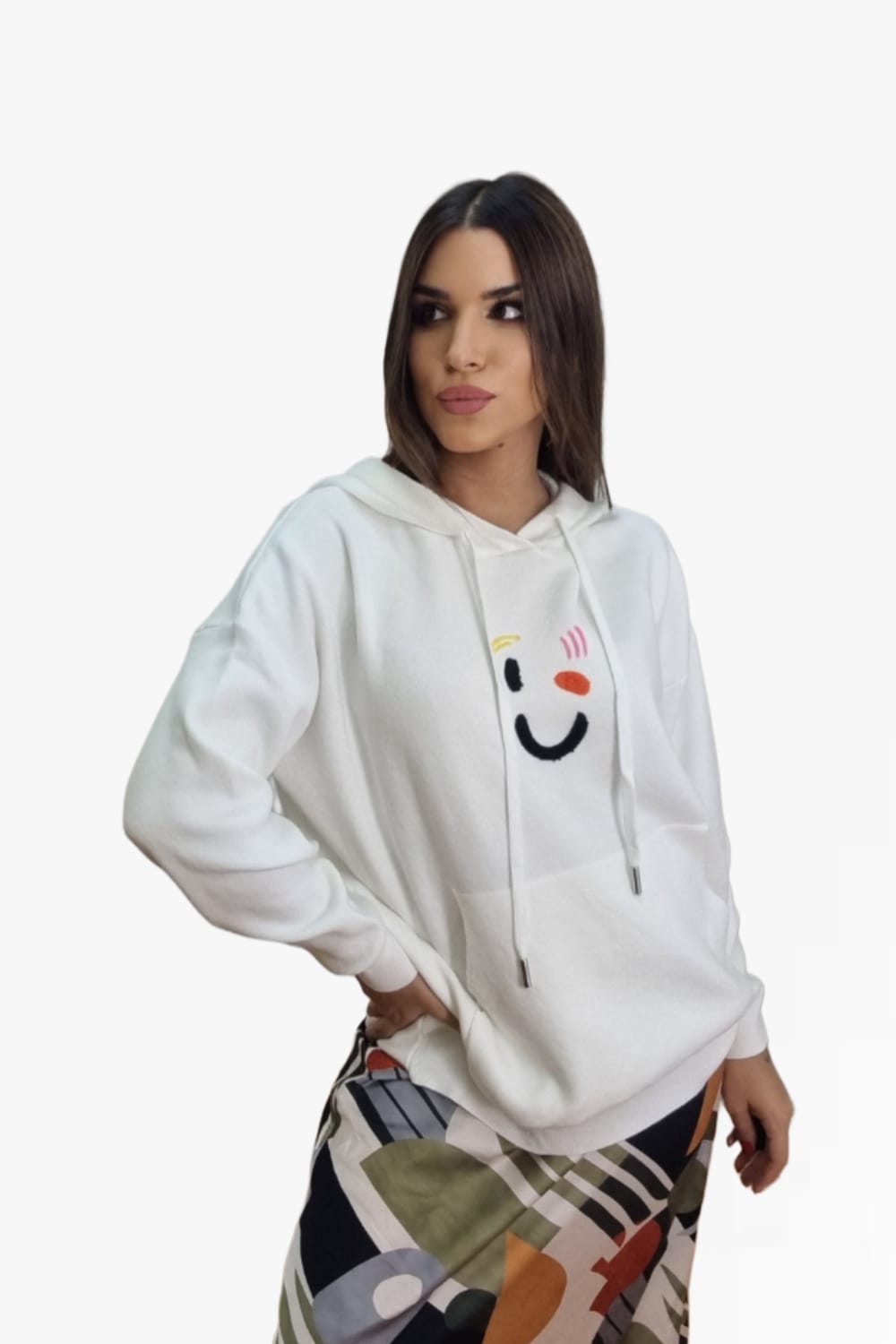 Sudadera Guiño Blanca