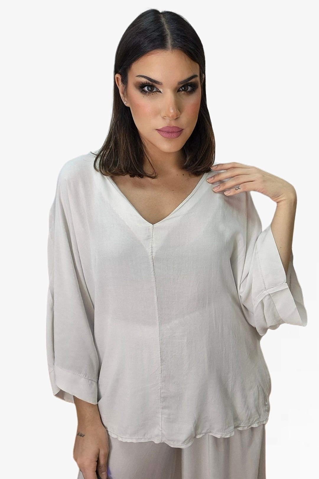 Bluson FLuido Oversize Beige