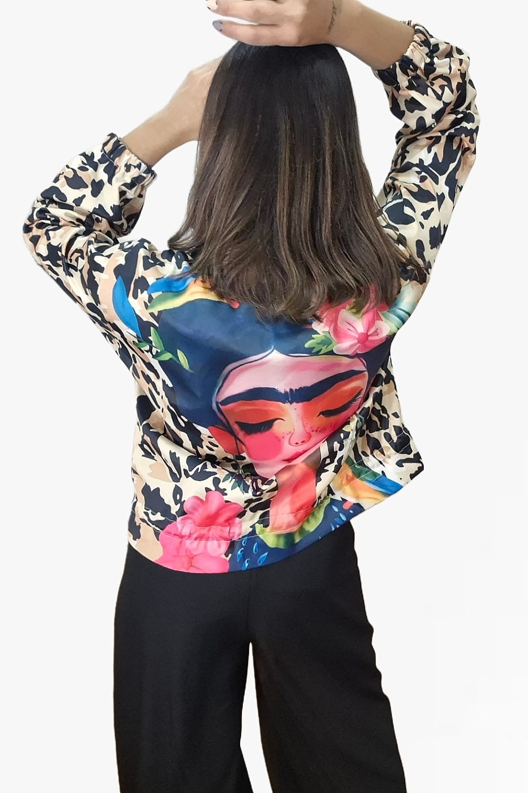 Bomber Woman Print