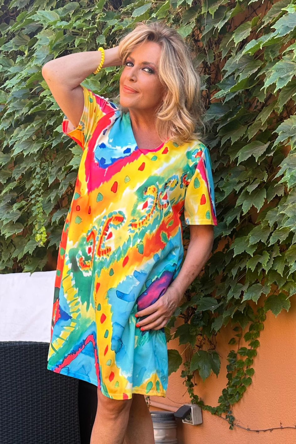 Vestido Rombos Acuarela