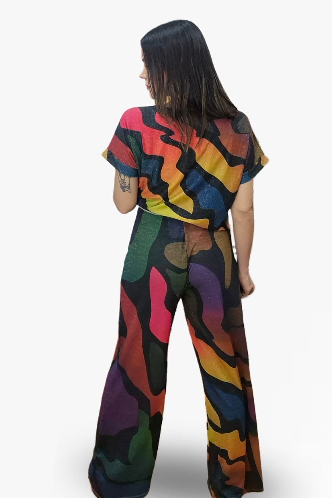 Pantalon Lurex Multicolor