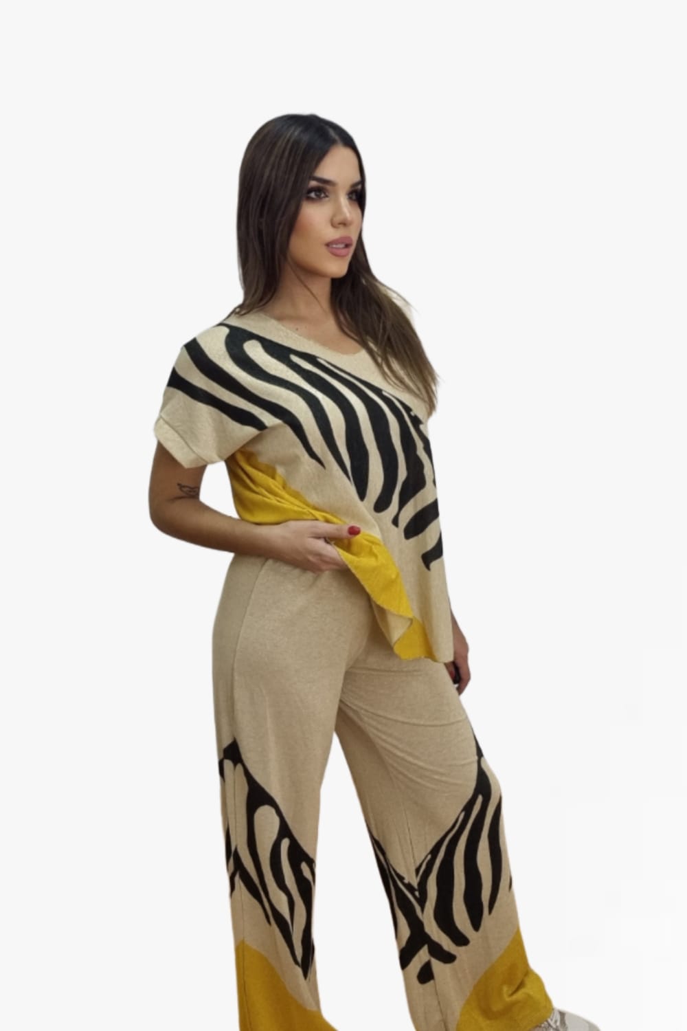 Pantalon Lurex Zebra