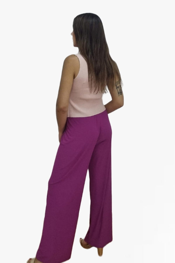 Pantalon Licra Liso Fucsia