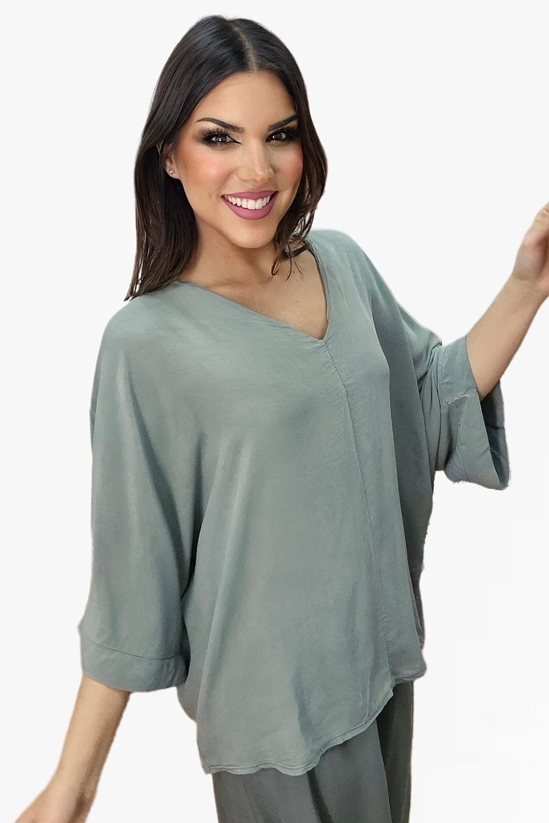 Bluson FLuido Oversize Verde
