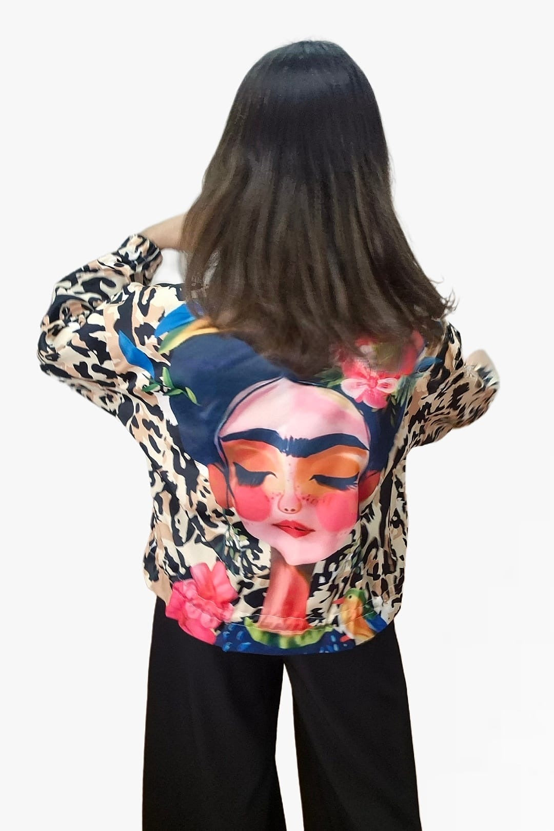 Bomber Woman Print