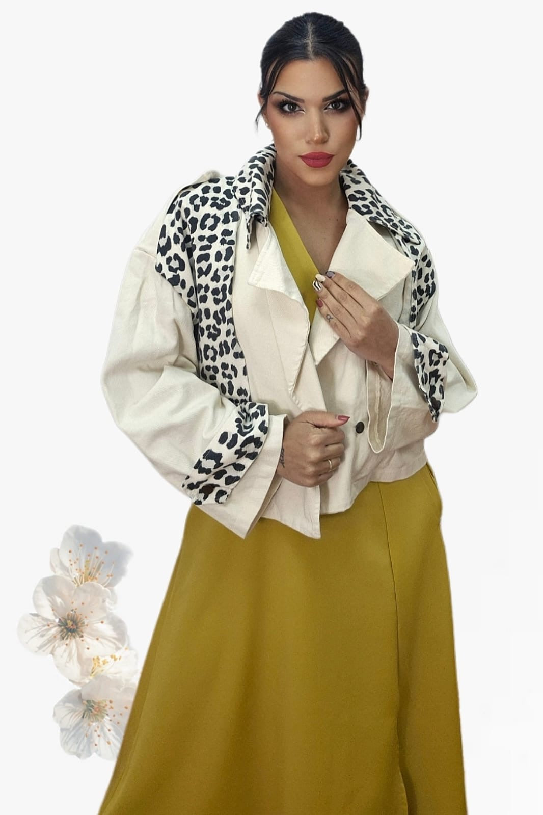 Chaqueta Cruzada Leopard