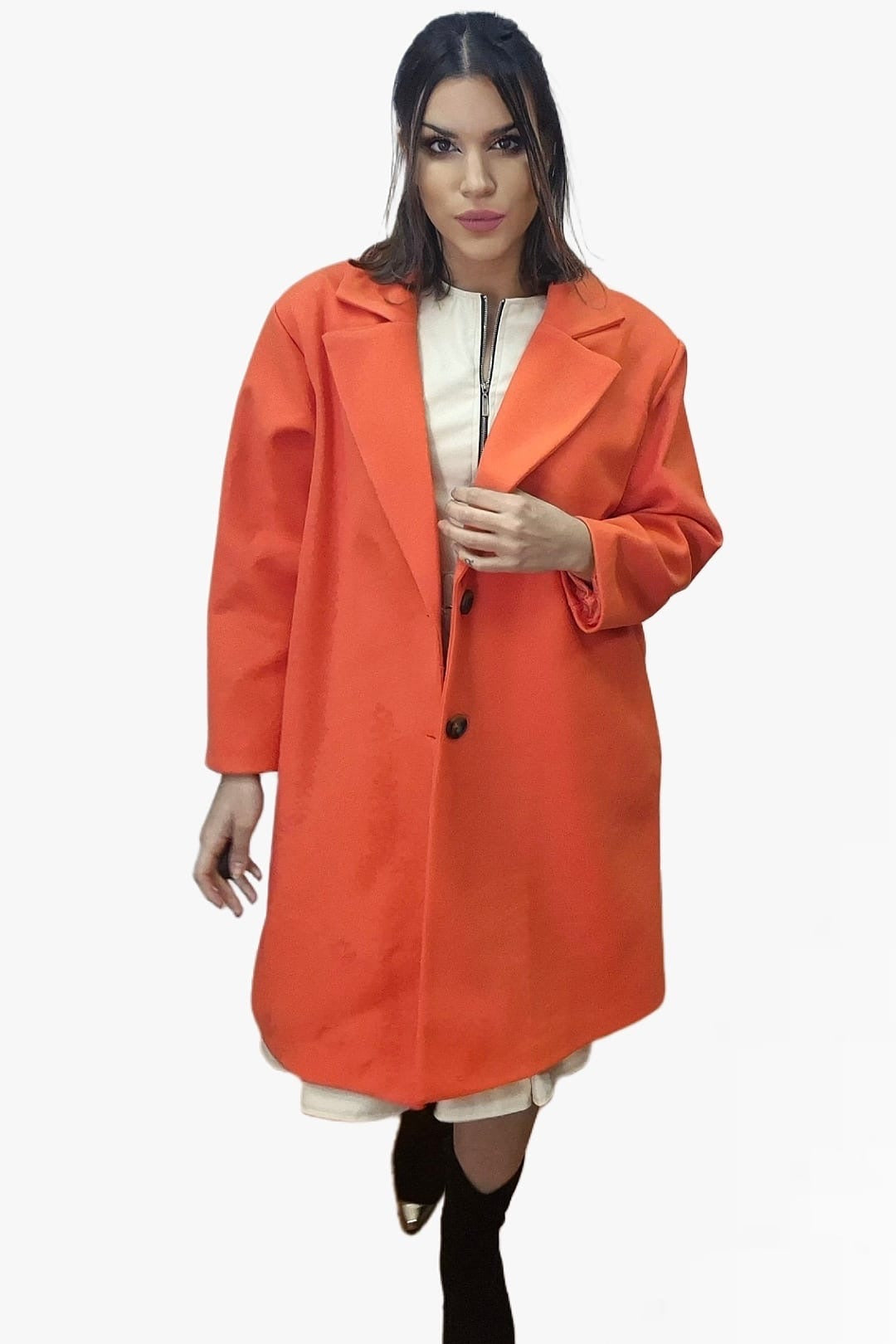 Abrigo Koker Style Coral
