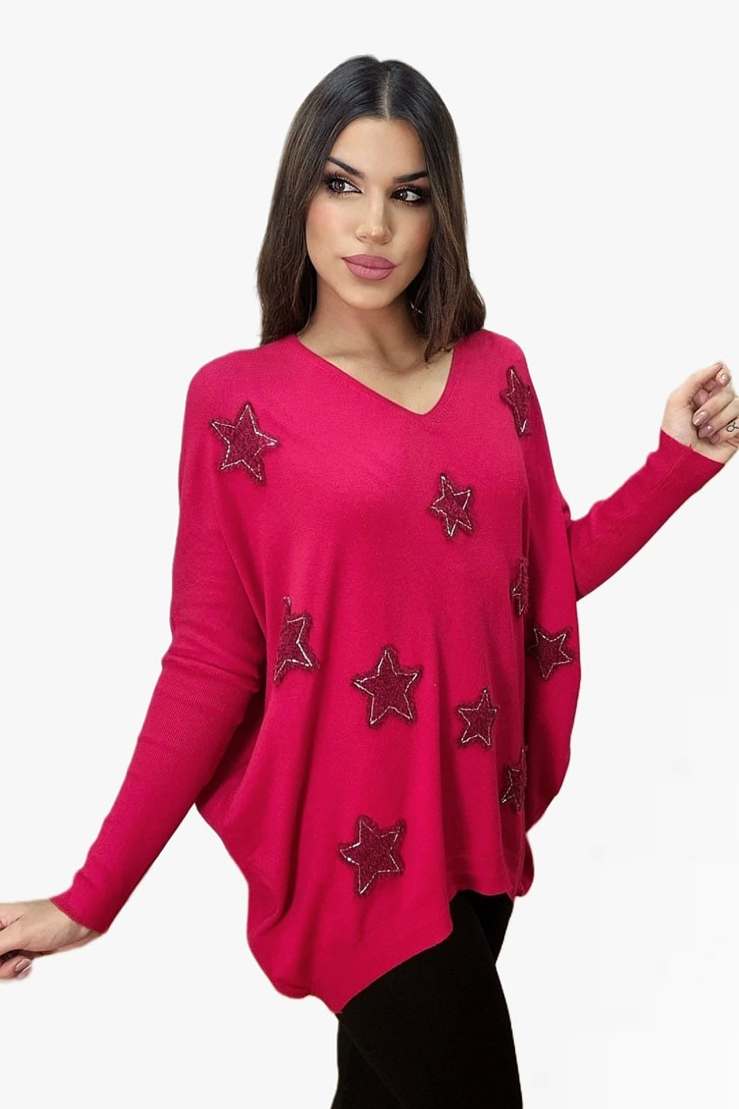 Jersey Relieve Estrella Rojo