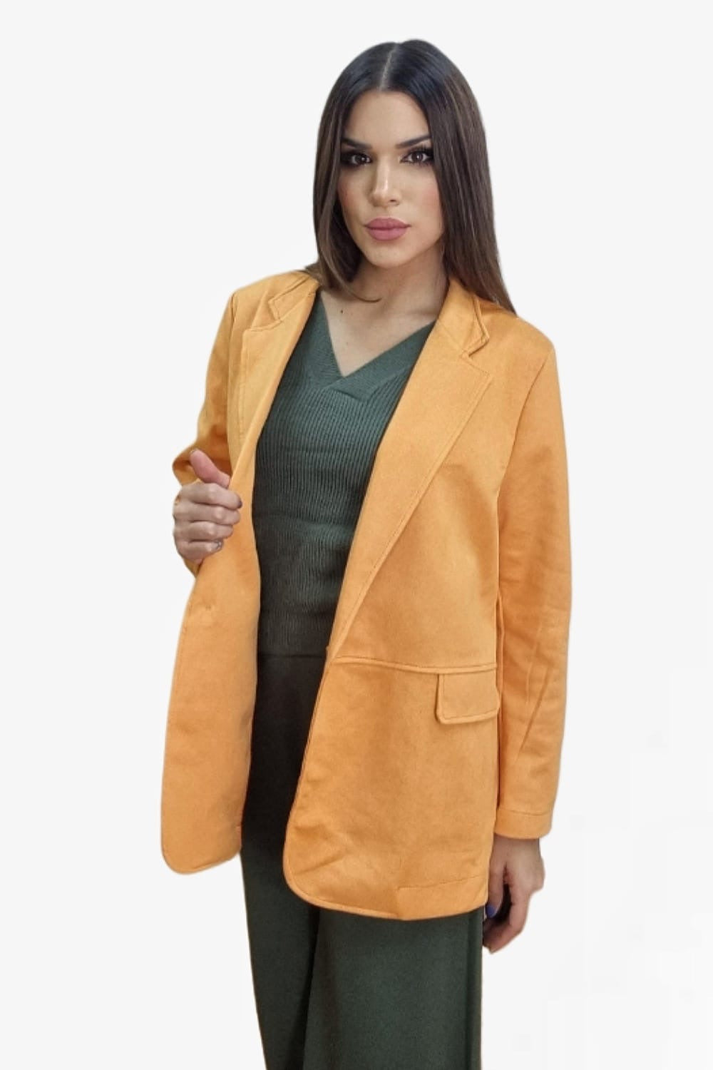 Blazer Rustic Oversize Naranja