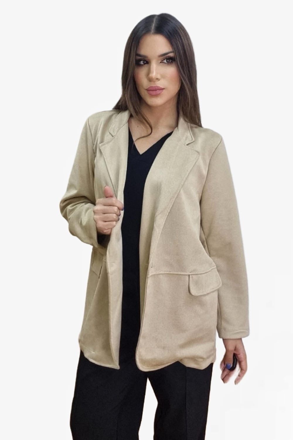 Blazer Rustic Oversize Beige