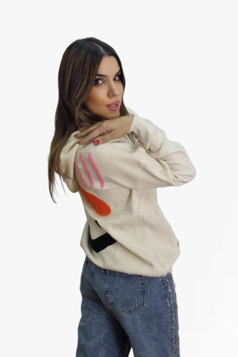 Sudadera Guiño Beige