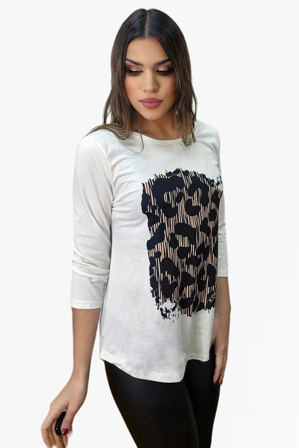 Camiseta Leopardo Zebrado