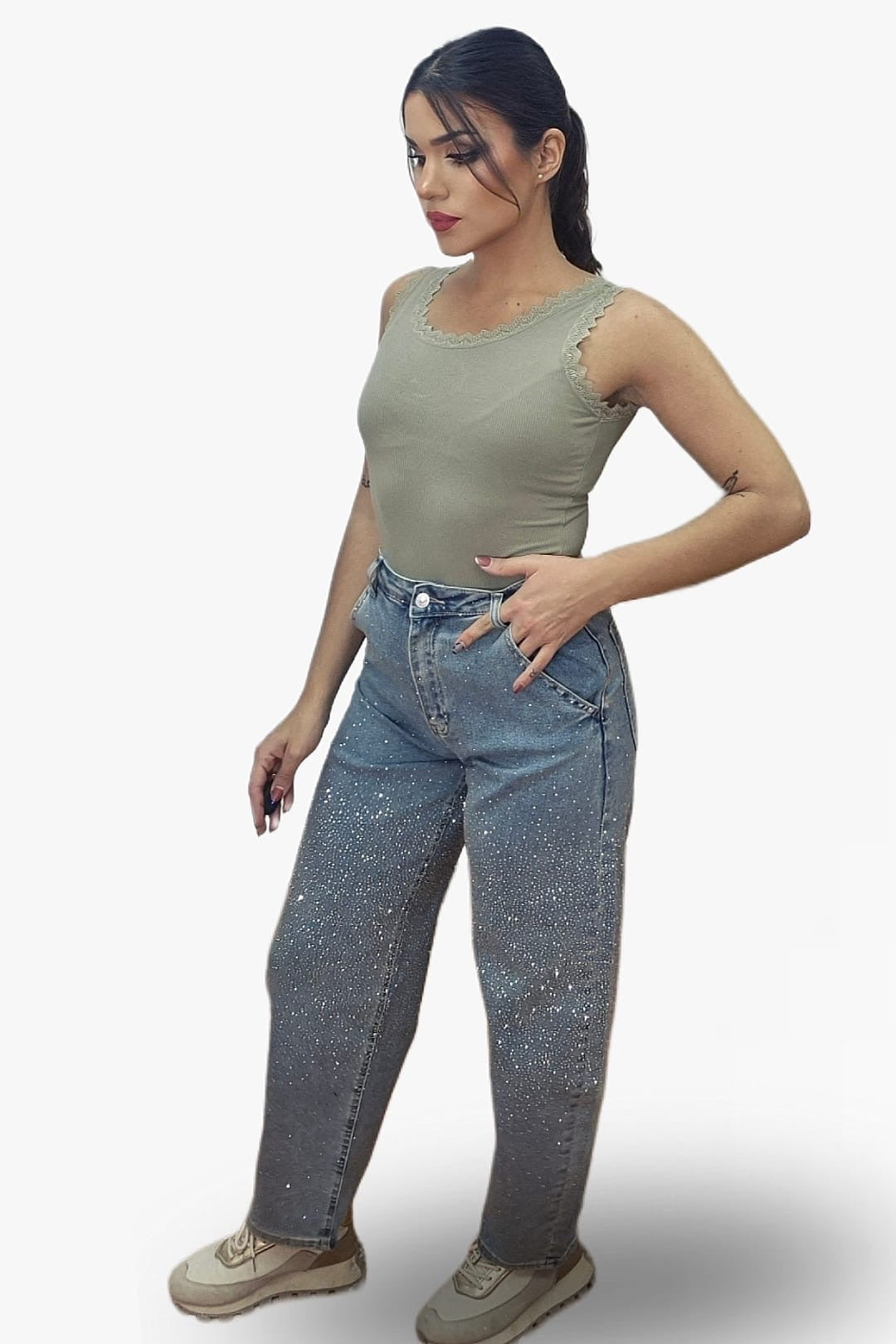Pantalon Balloon Cristal