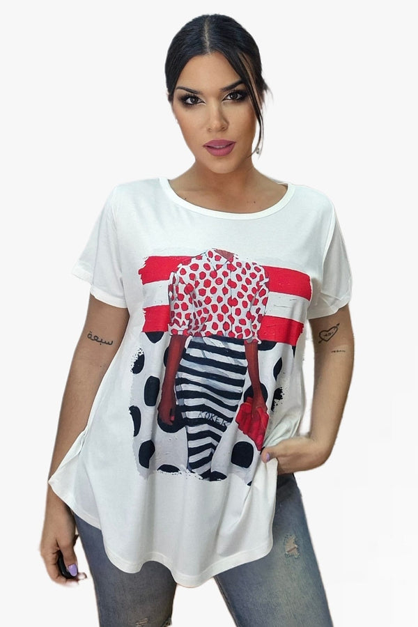 Camiseta Lineas Topos