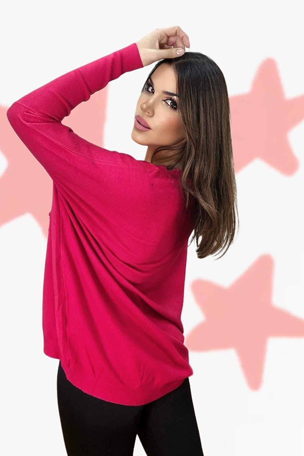 Jersey Relieve Estrella Rojo