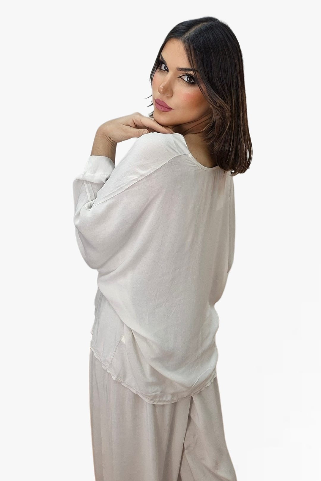 Bluson FLuido Oversize Beige