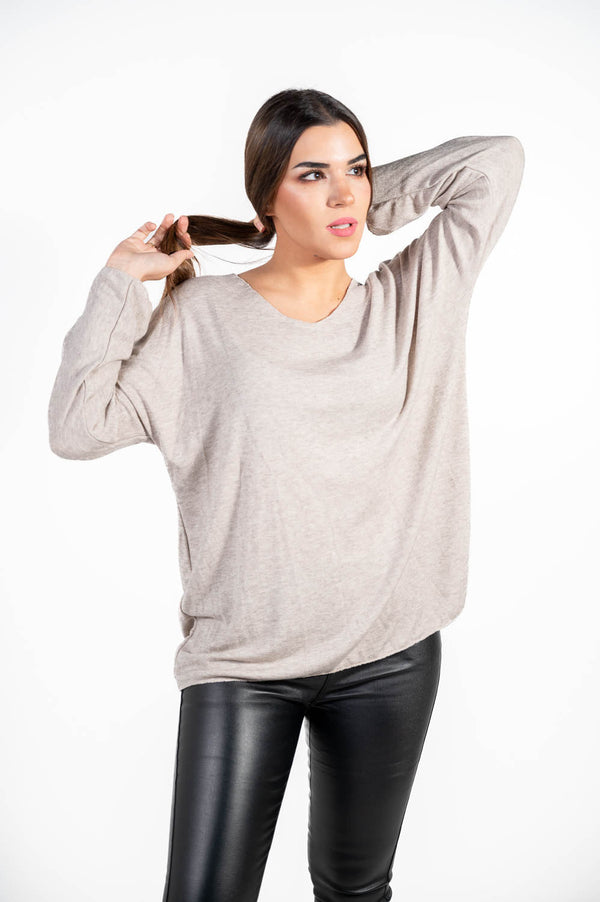 Jersey Basico Pico Beige