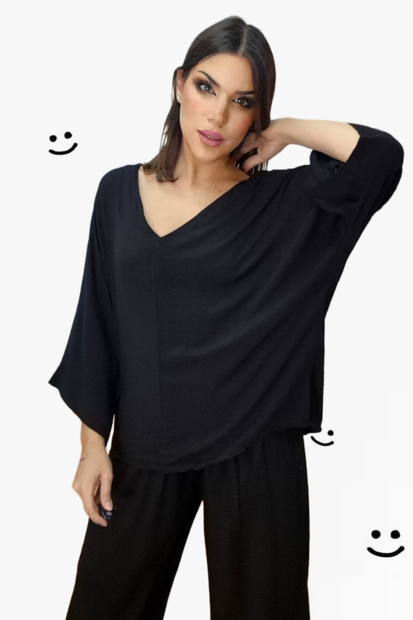 Bluson FLuido Oversize Negro
