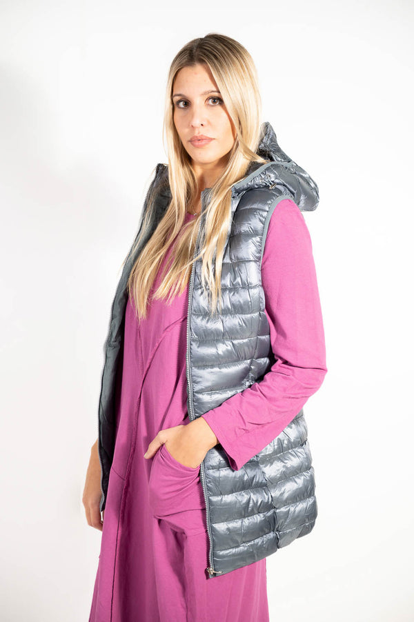 Chaleco Metalizado Gris