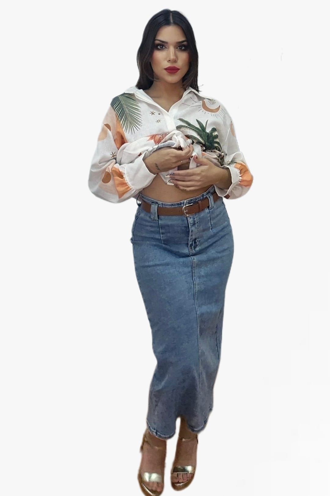 Falda Tubo Vaquera