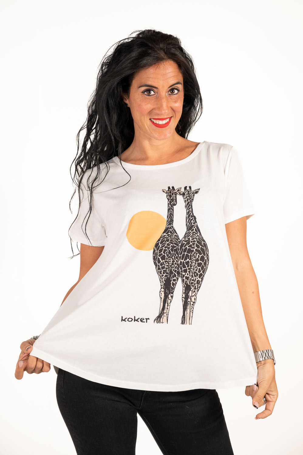 Camiseta Giraffe Amarillo