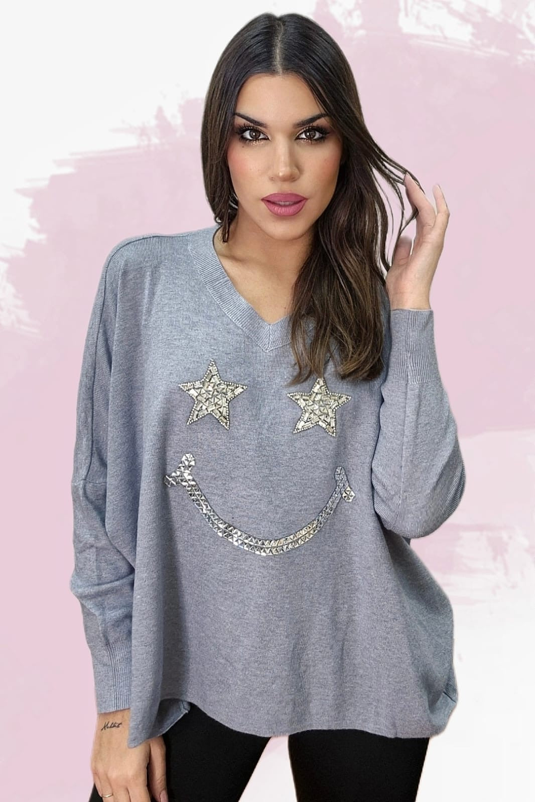 Jersey Star Smile Gris