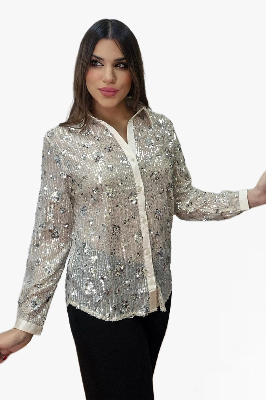 Blusa Lentejuela Fluida