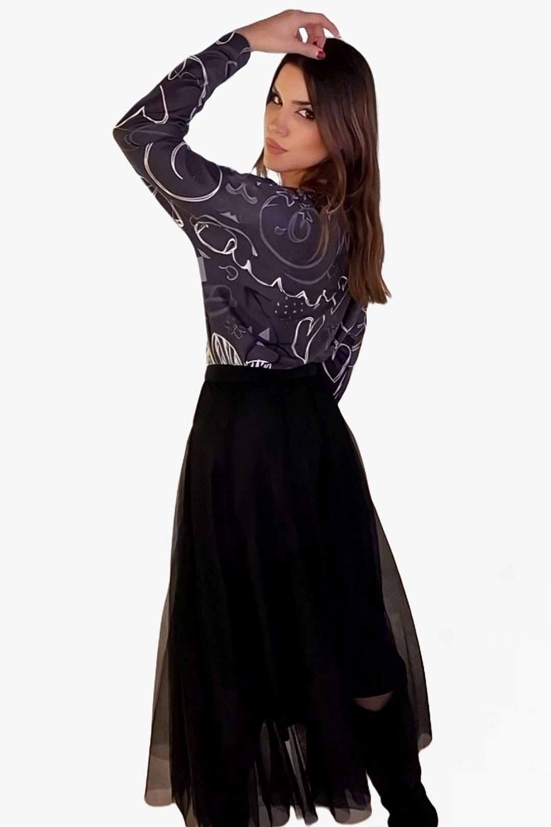 Falda Fantasia Negro