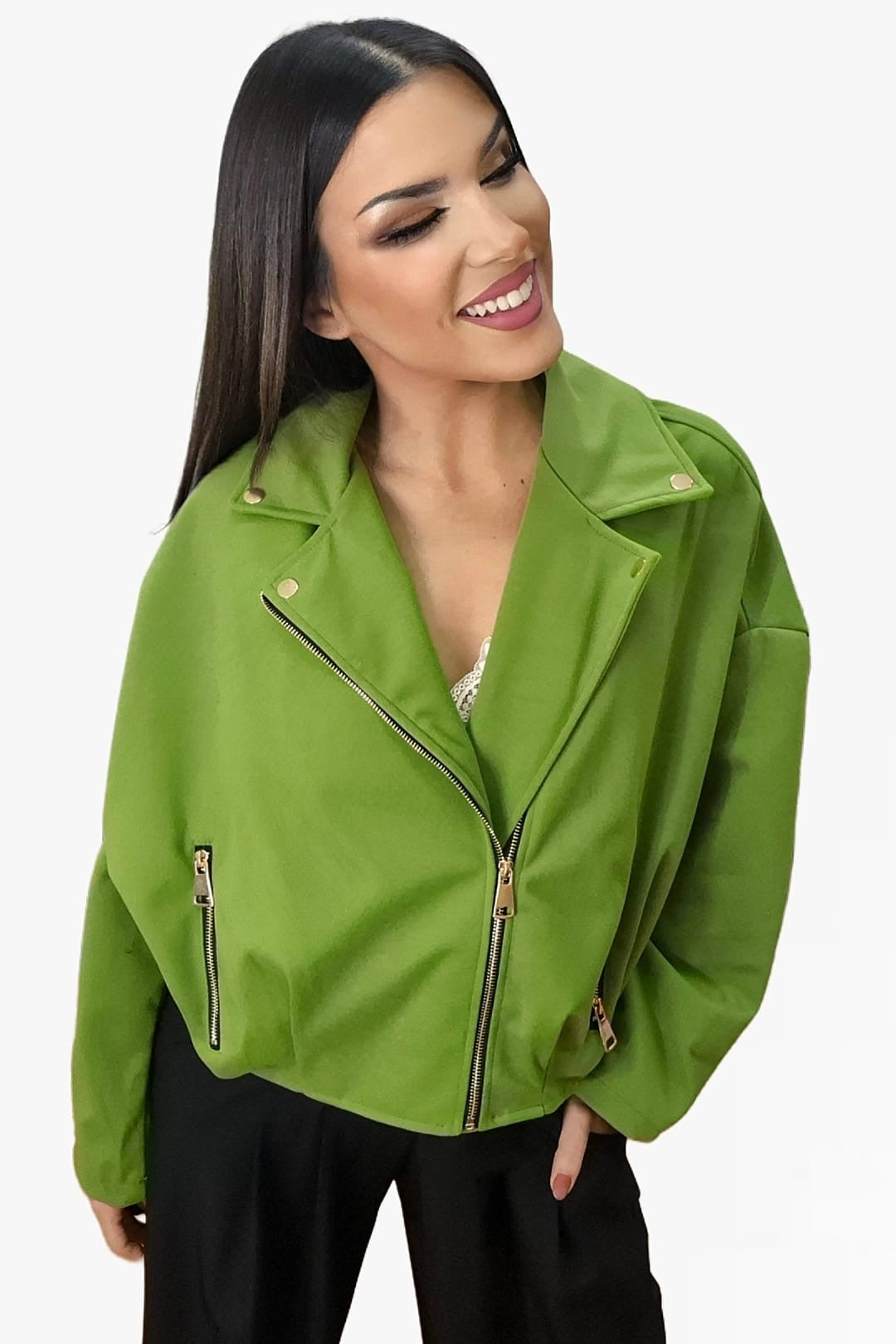Bomber Pinzas Verde