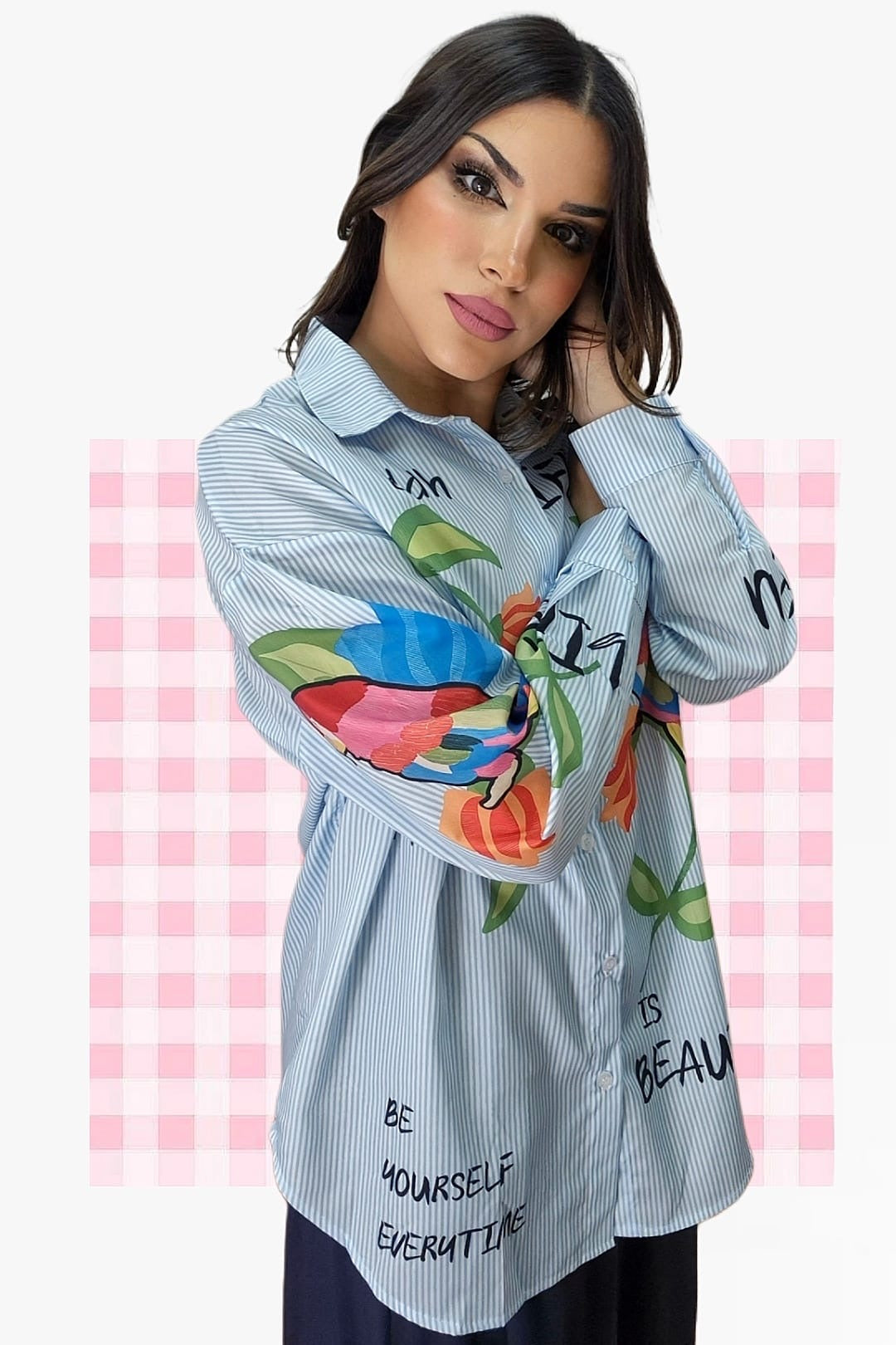 Camisa Life Parrots Azul