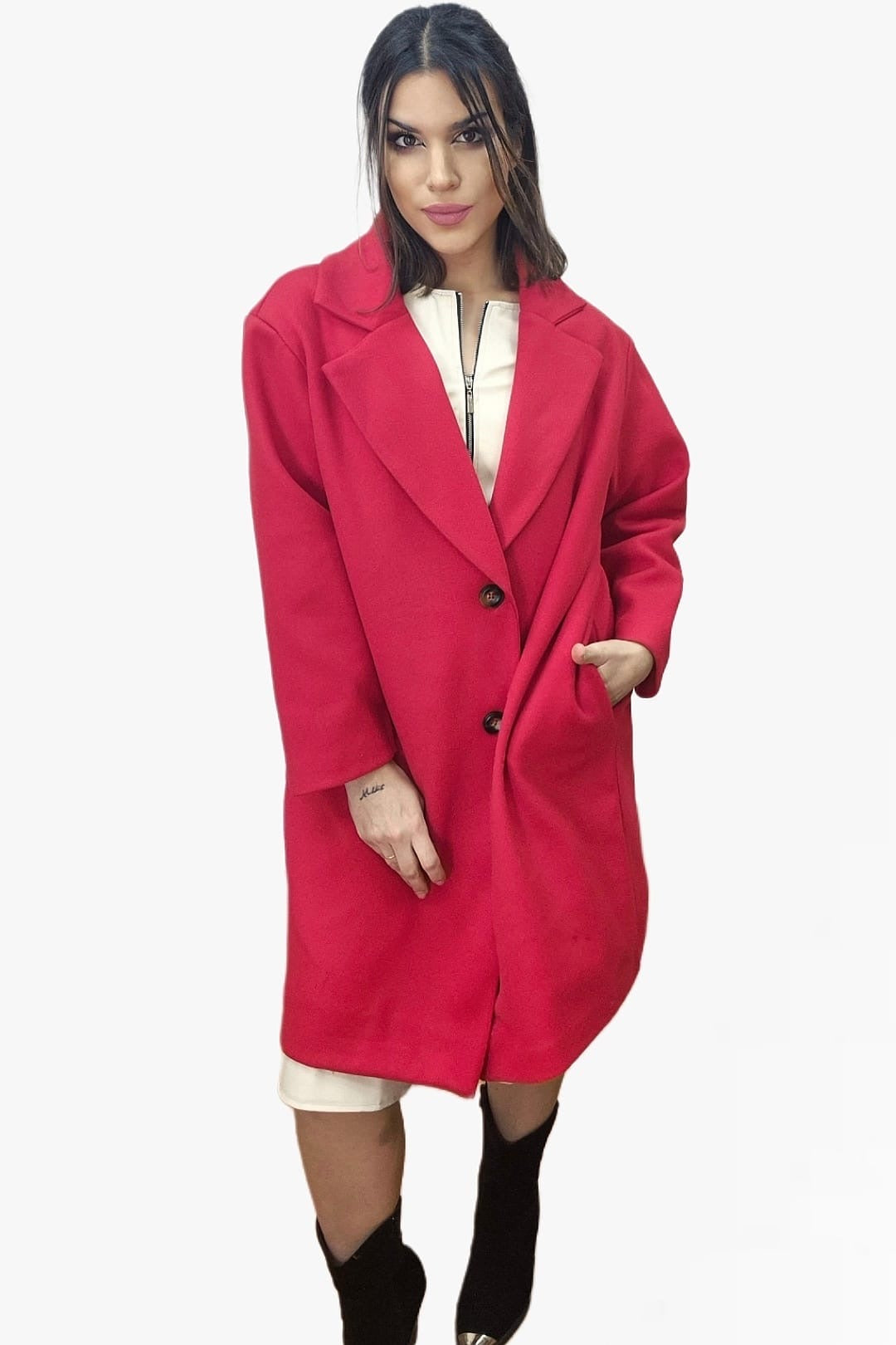 Abrigo Koker Style Rojo