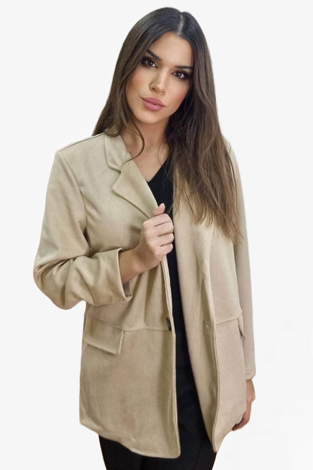 Blazer Rustic Oversize Beige