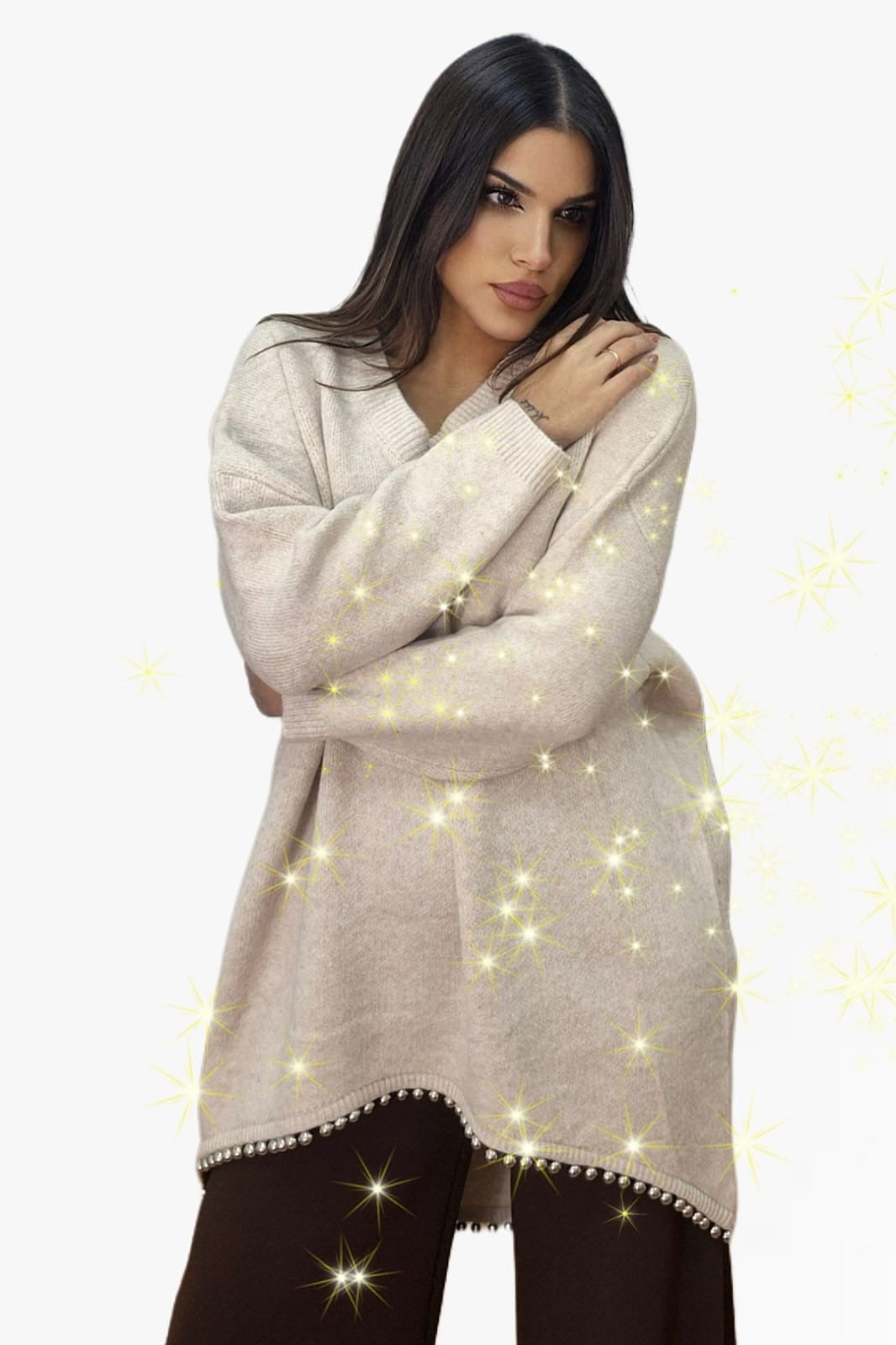 Jersey Perlas Bajo Beige