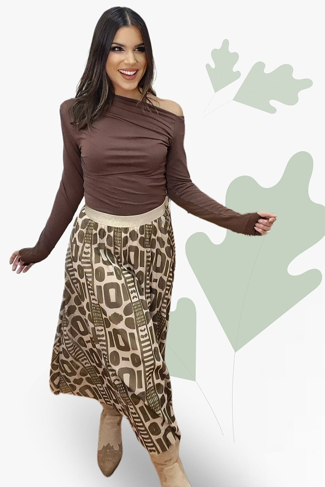 Falda Tul Maya Verde