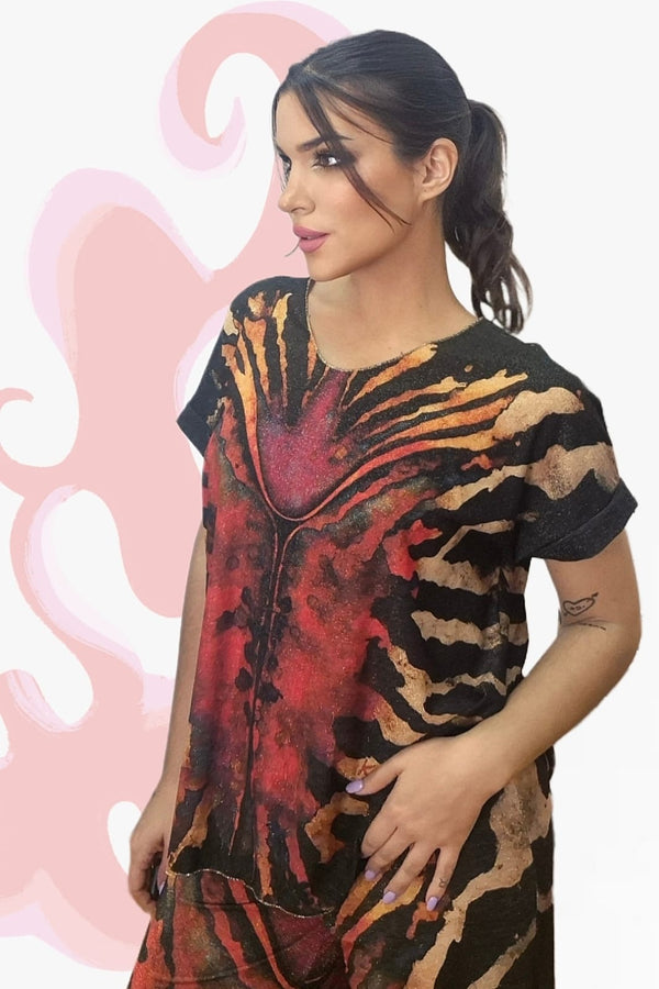 Camiseta Zebra Colorida