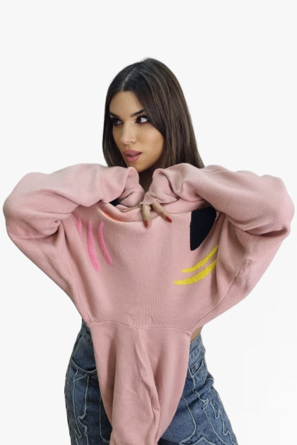 Sudadera Guiño Rosa