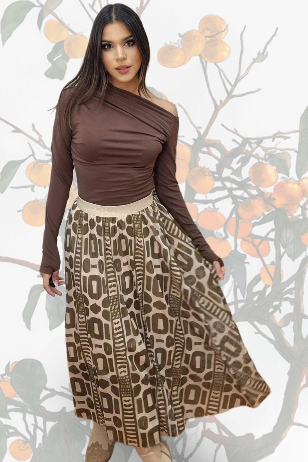 Falda Tul Maya Verde