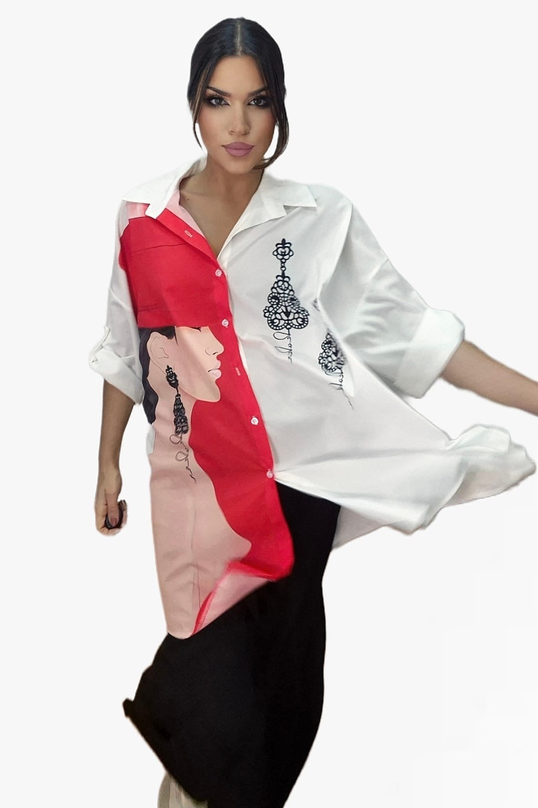 Camisa Abotonada Pendientes