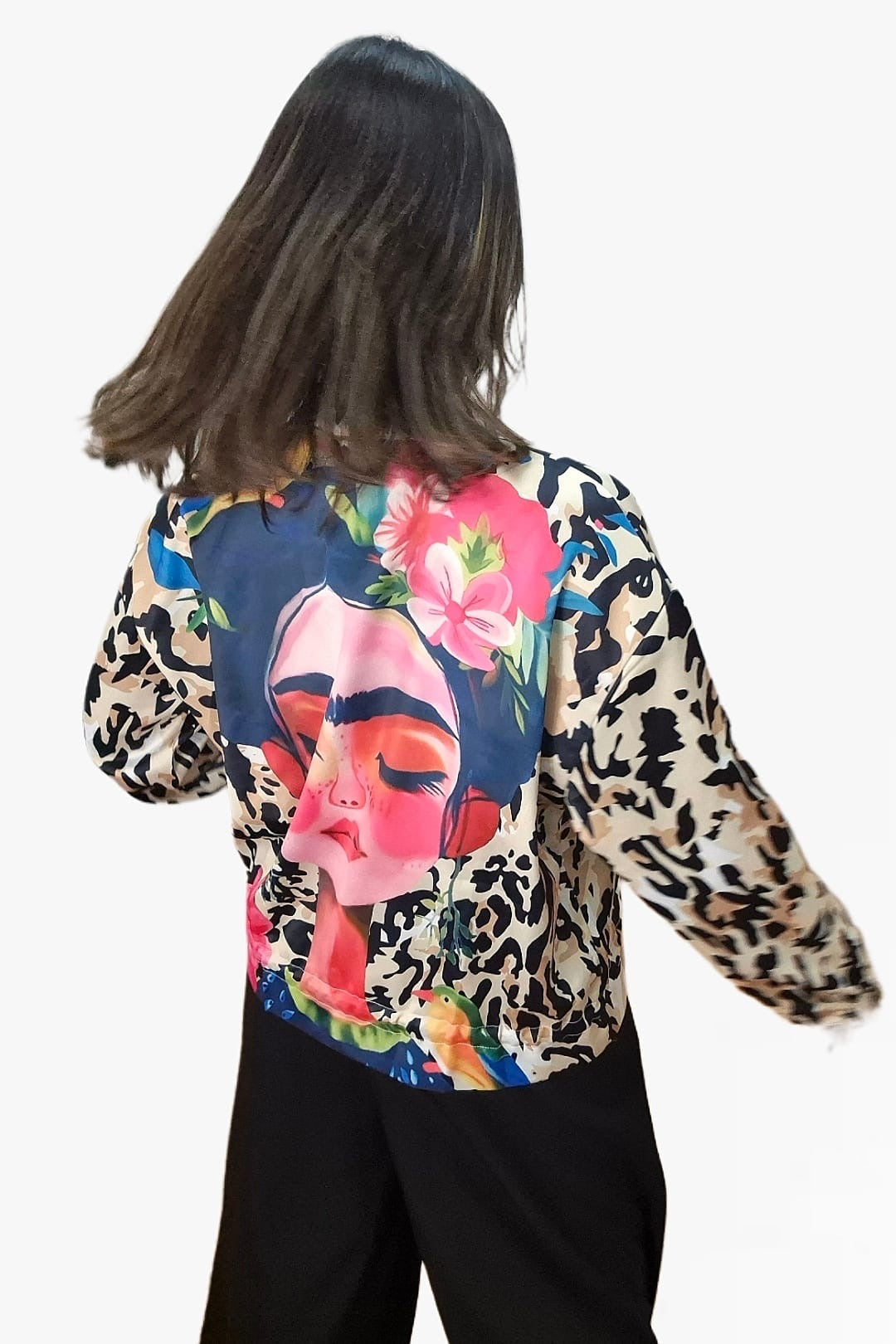 Bomber Woman Print