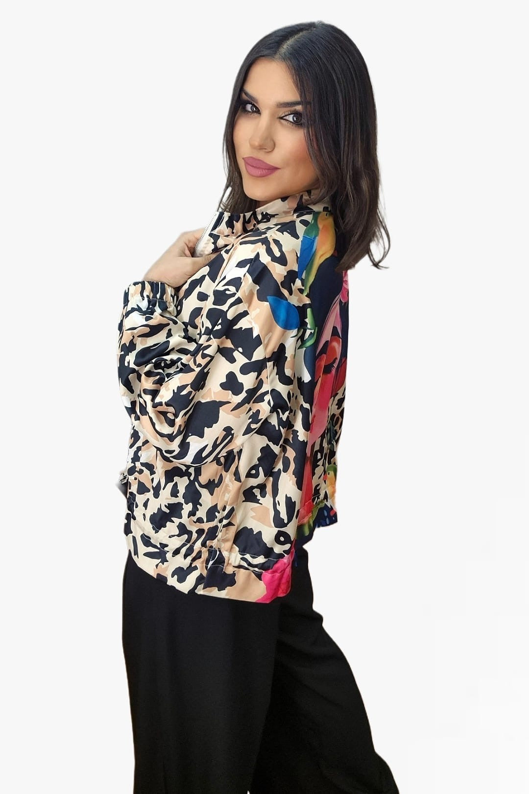 Bomber Woman Print