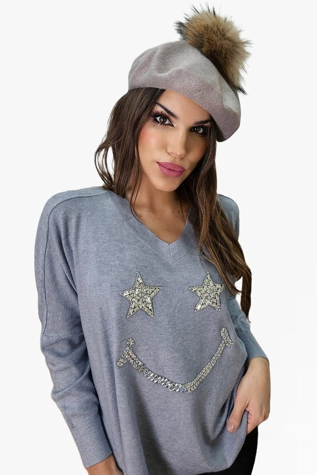 Jersey Star Smile Gris