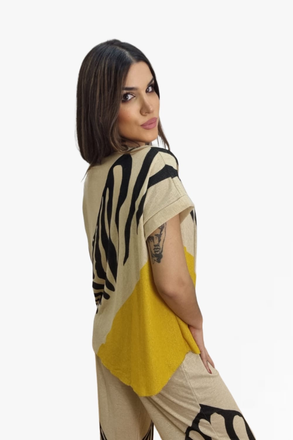 Camiseta Lurex Zebra