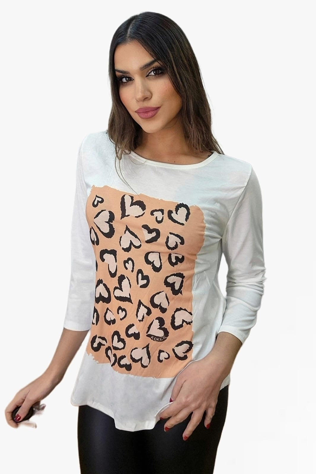 Camiseta Dibujo Corazones